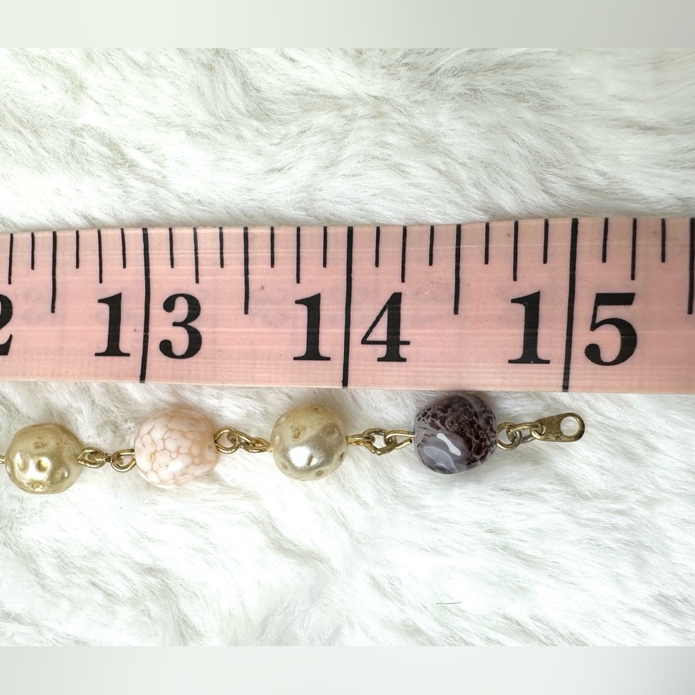 ❌SOLD💜Vintage Stone & Pearl Choker - Picture 7 of 7